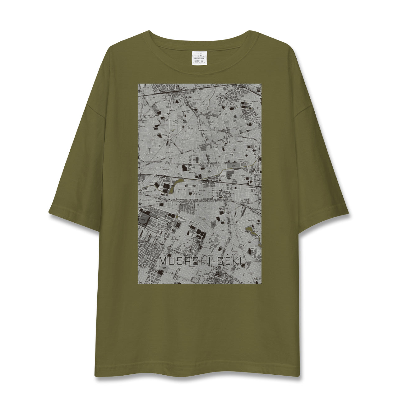 【武蔵関(東京都)】地図柄ビッグシルエットTシャツ