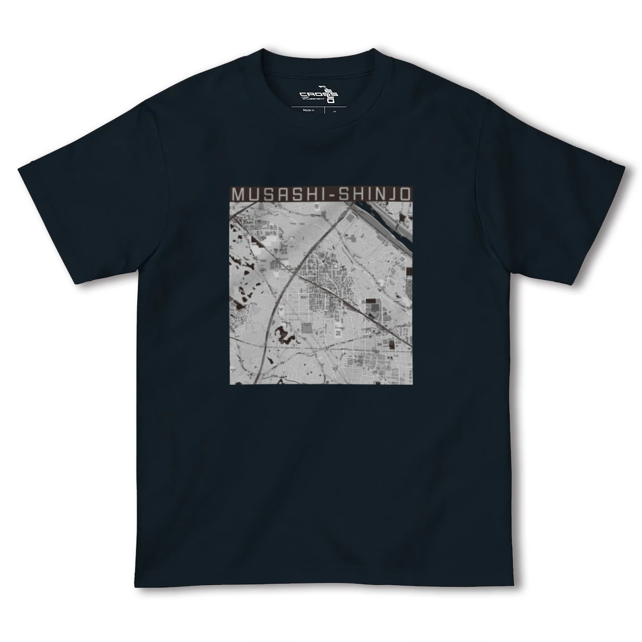 【武蔵新城(神奈川県)】地図柄ヘビーウェイトTシャツ