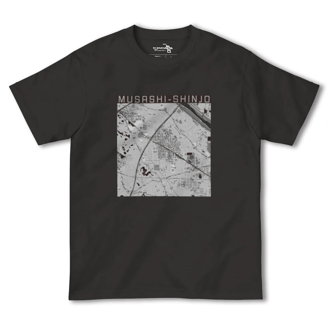【武蔵新城(神奈川県)】地図柄ヘビーウェイトTシャツ