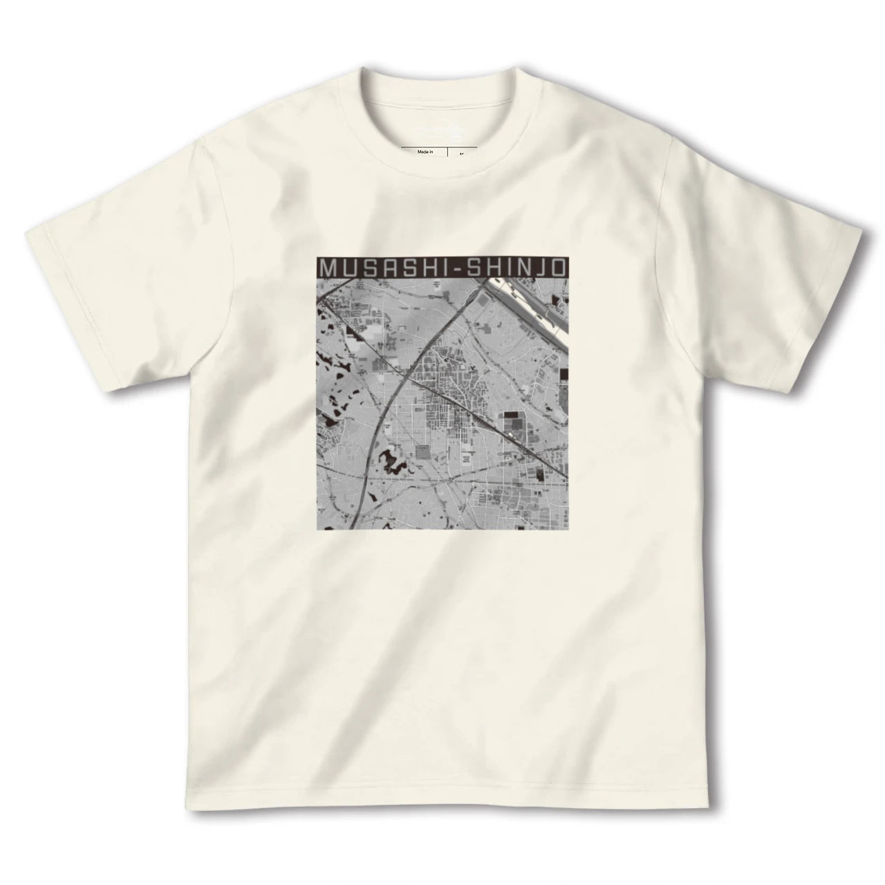 【武蔵新城(神奈川県)】地図柄ヘビーウェイトTシャツ