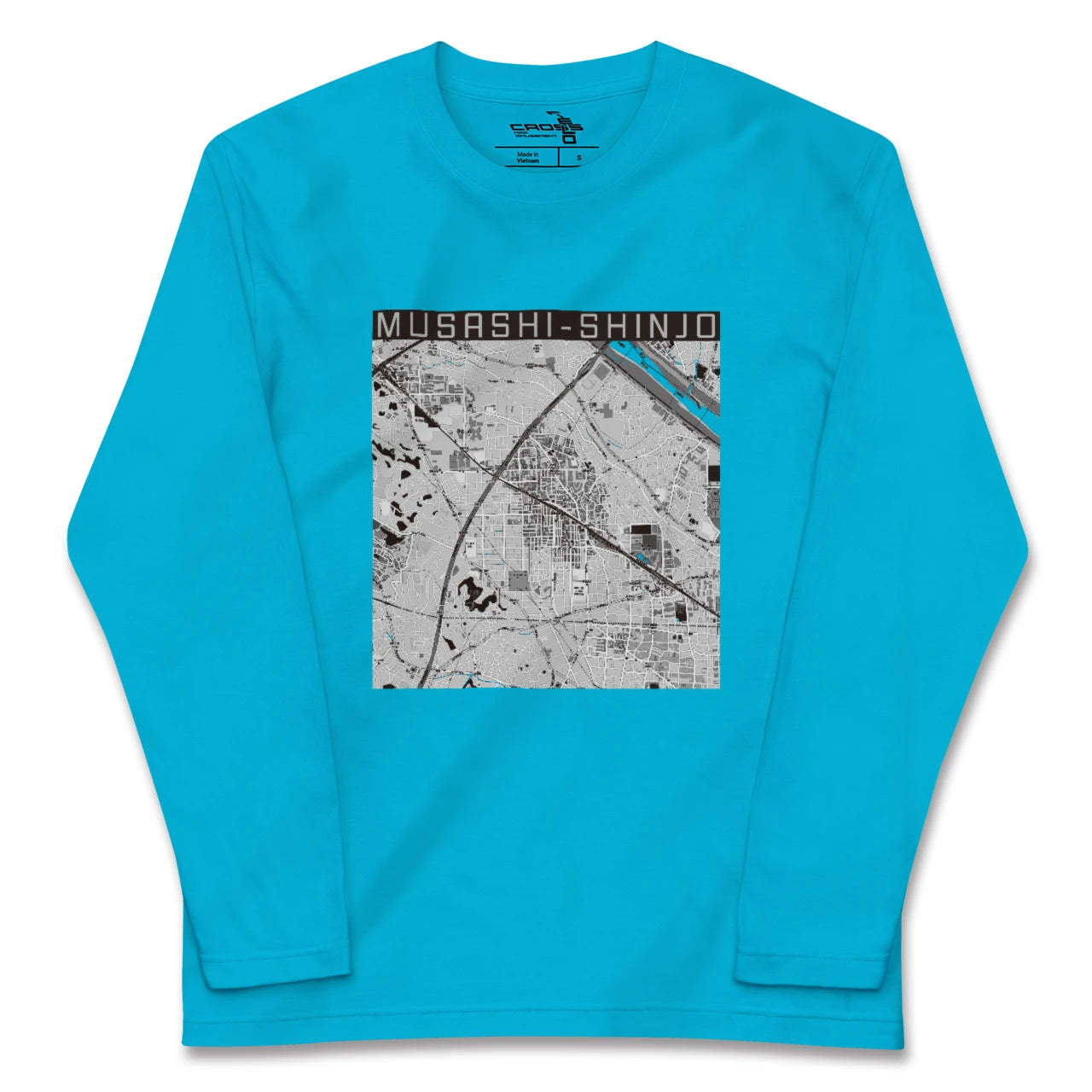 【武蔵新城(神奈川県)】地図柄ロングスリーブTシャツ