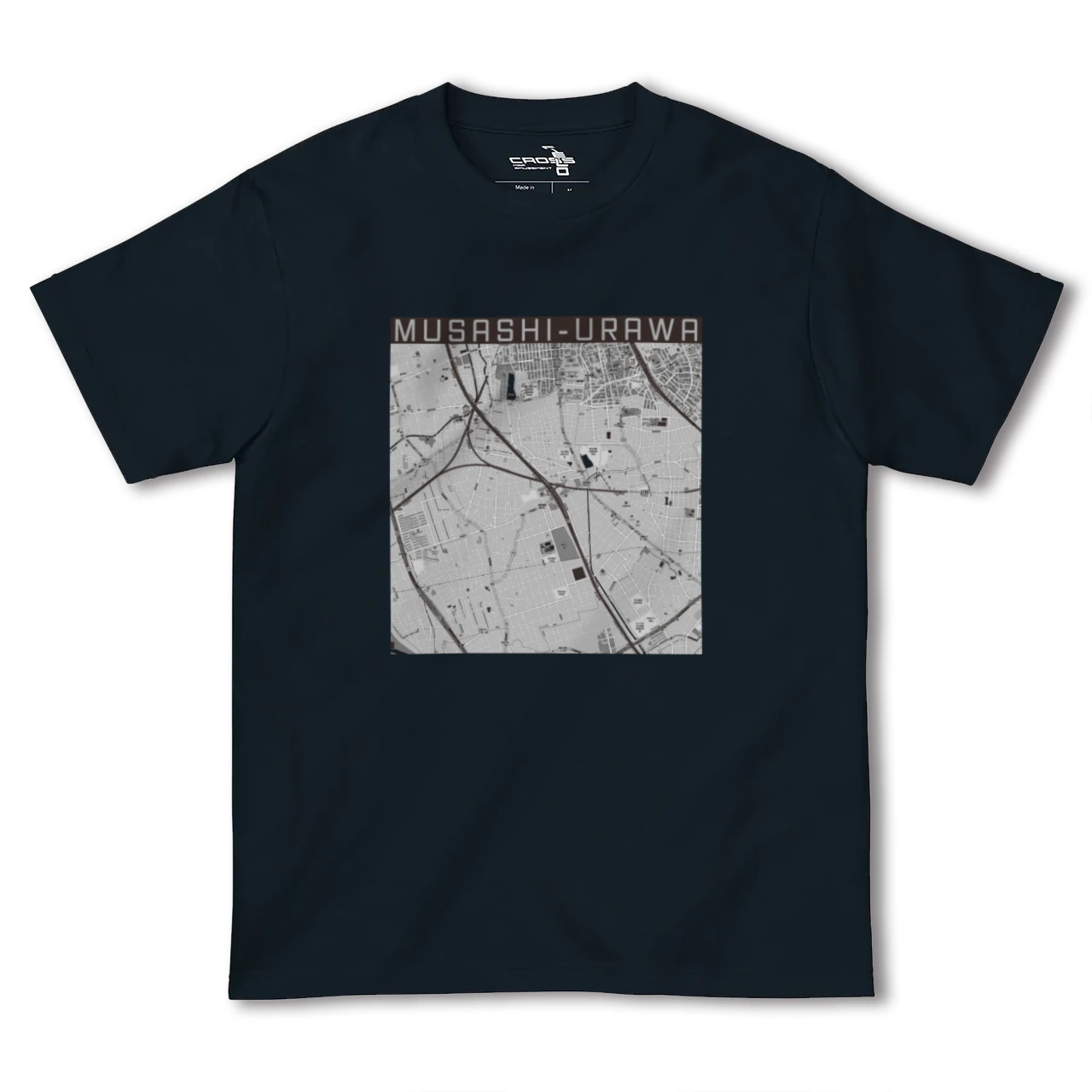 【武蔵浦和(埼玉県)】地図柄ヘビーウェイトTシャツ