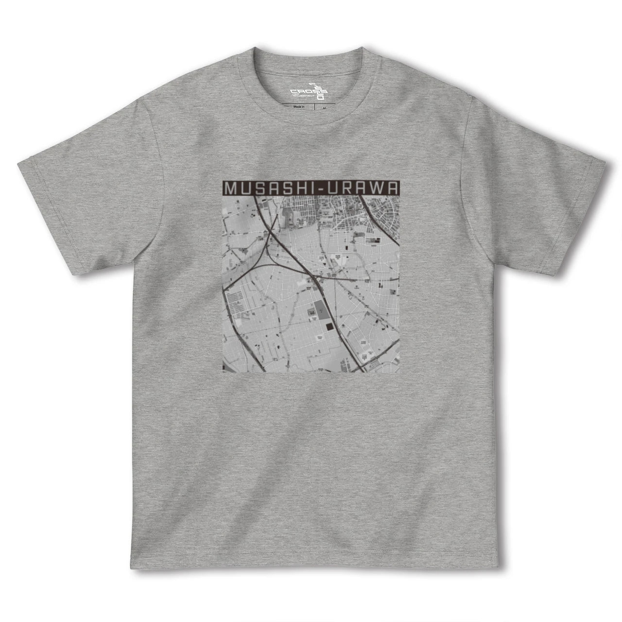 【武蔵浦和(埼玉県)】地図柄ヘビーウェイトTシャツ