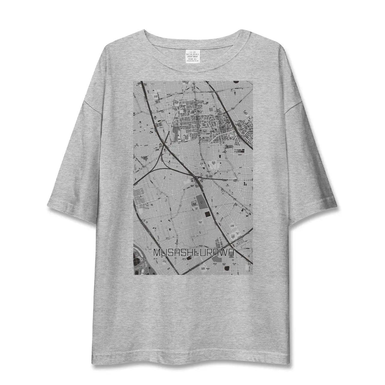 【武蔵浦和(埼玉県)】地図柄ビッグシルエットTシャツ