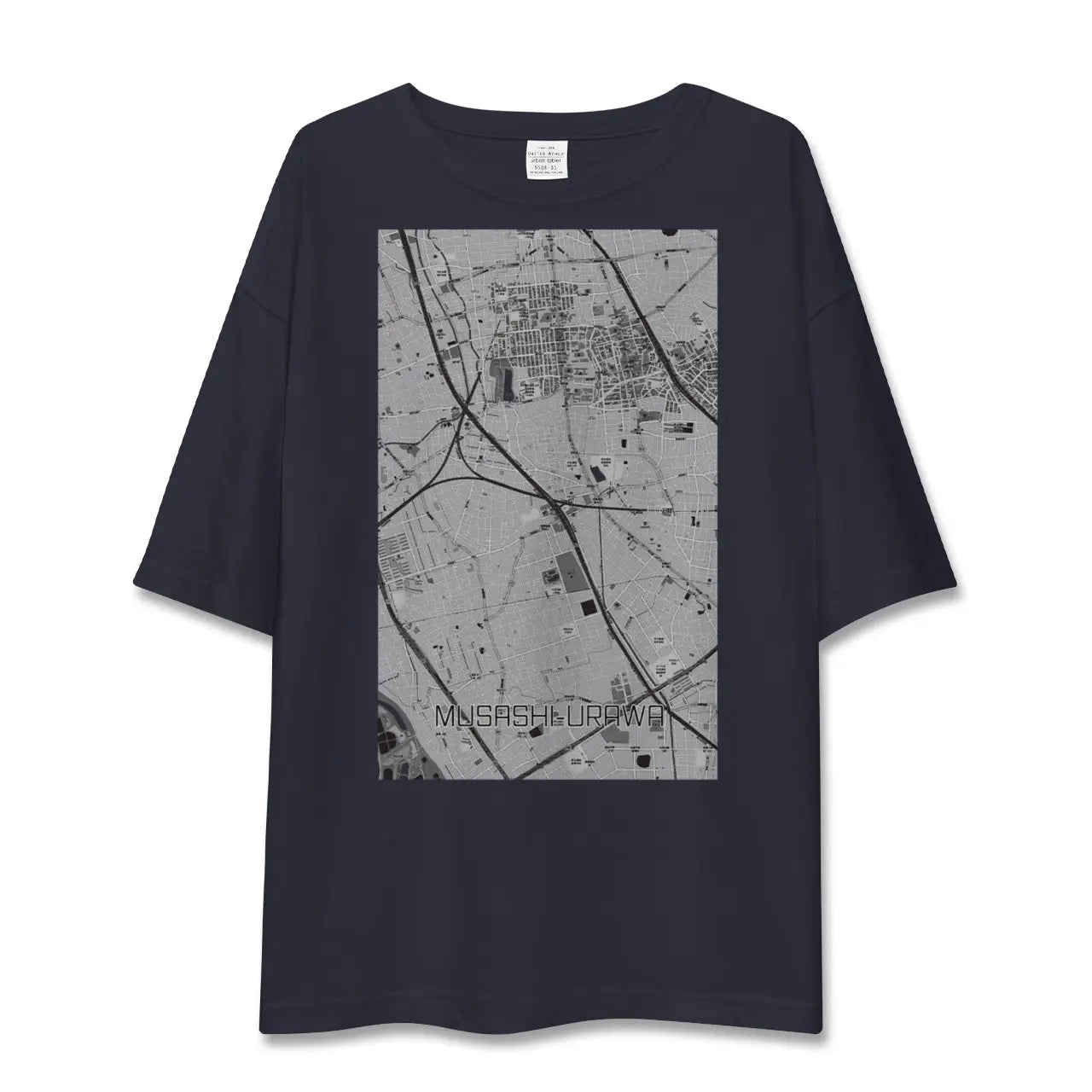 【武蔵浦和(埼玉県)】地図柄ビッグシルエットTシャツ
