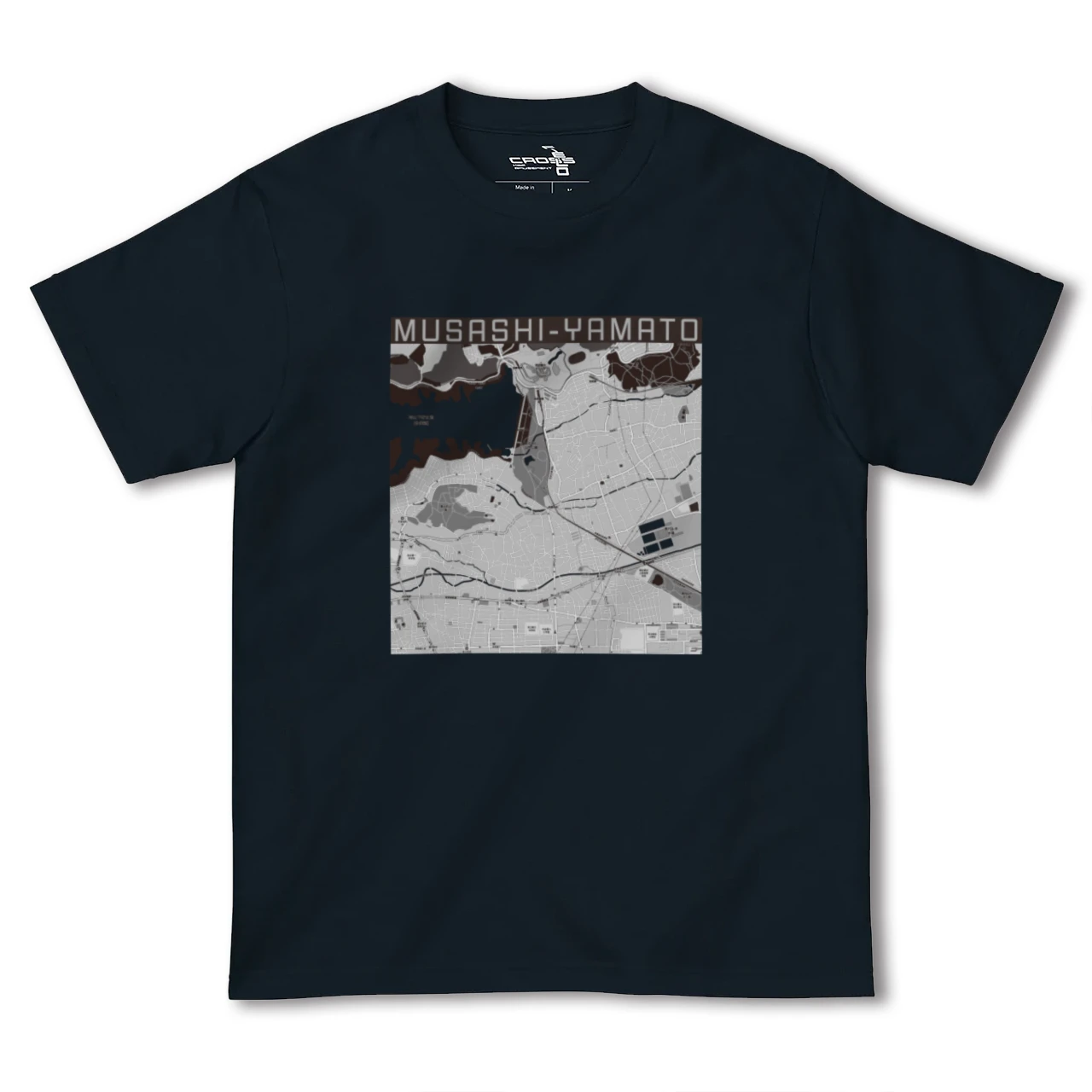 【武蔵大和(東京都)】地図柄ヘビーウェイトTシャツ
