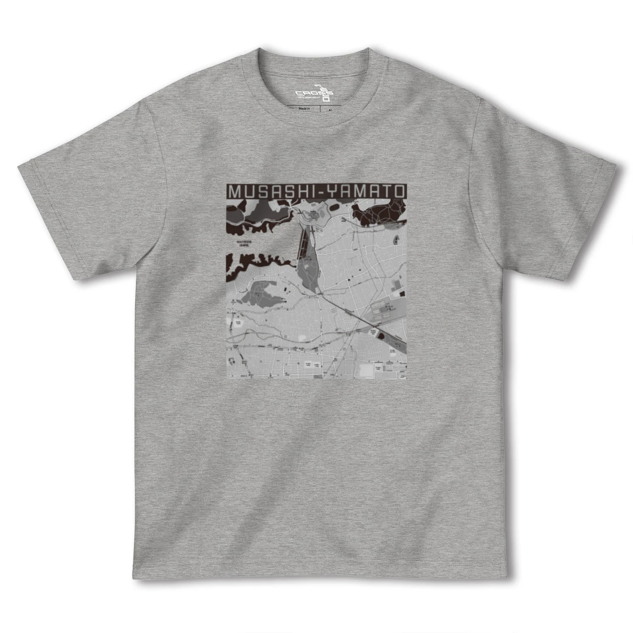 【武蔵大和(東京都)】地図柄ヘビーウェイトTシャツ