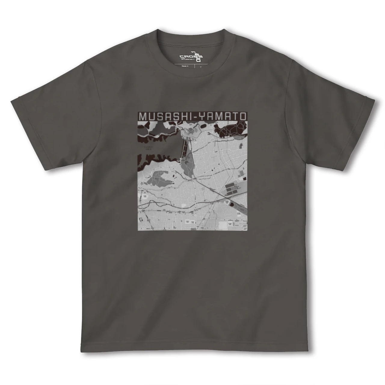 【武蔵大和(東京都)】地図柄ヘビーウェイトTシャツ