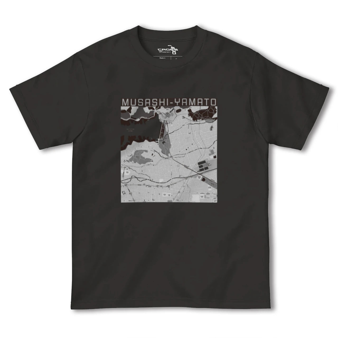 【武蔵大和(東京都)】地図柄ヘビーウェイトTシャツ