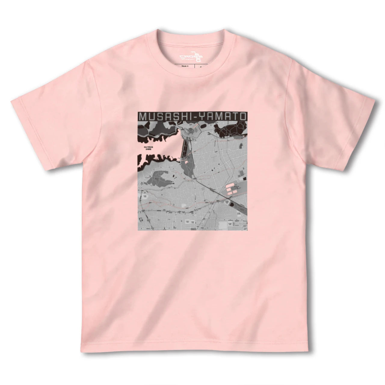 【武蔵大和(東京都)】地図柄ヘビーウェイトTシャツ