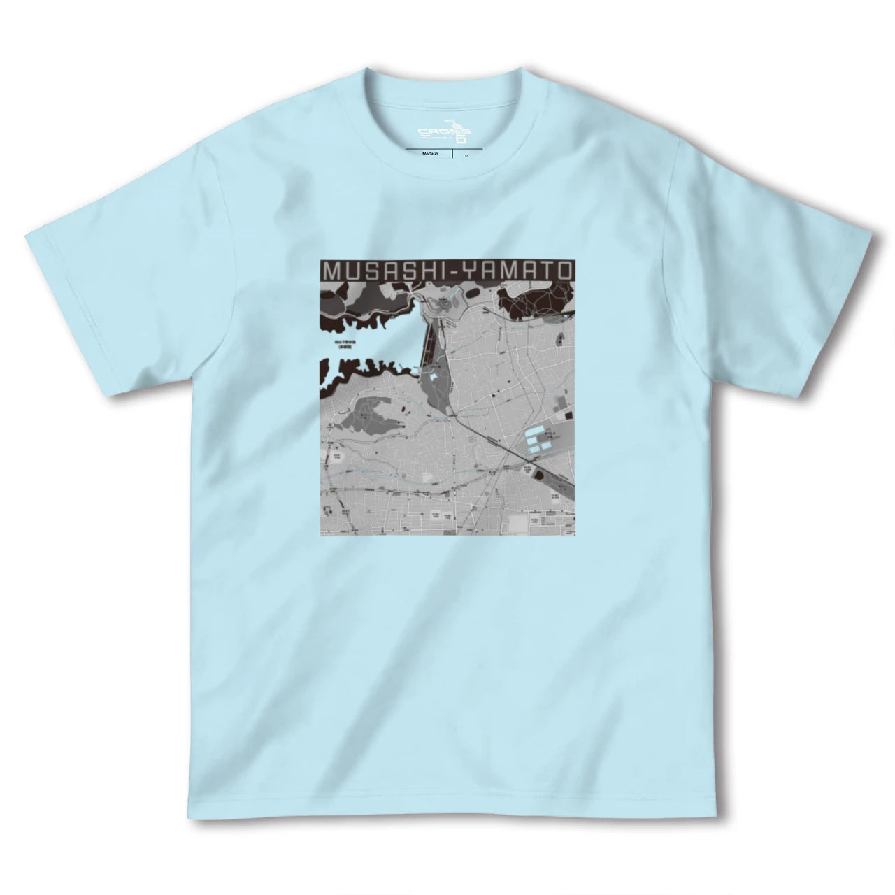 【武蔵大和(東京都)】地図柄ヘビーウェイトTシャツ