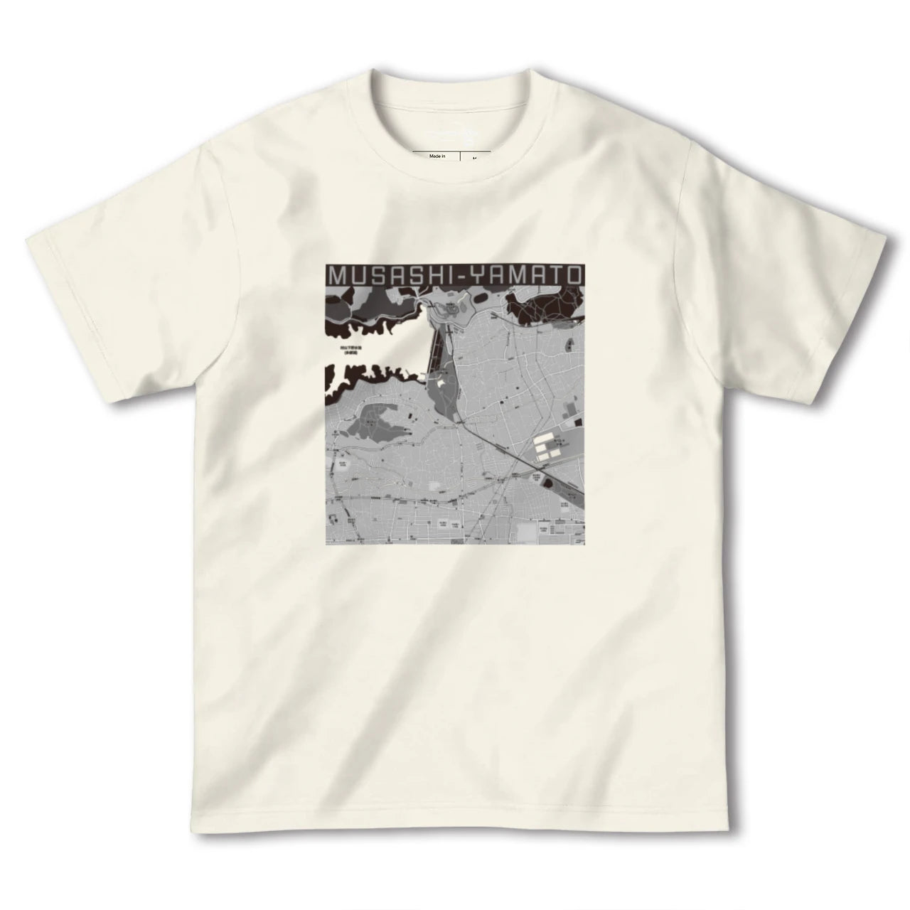 【武蔵大和(東京都)】地図柄ヘビーウェイトTシャツ