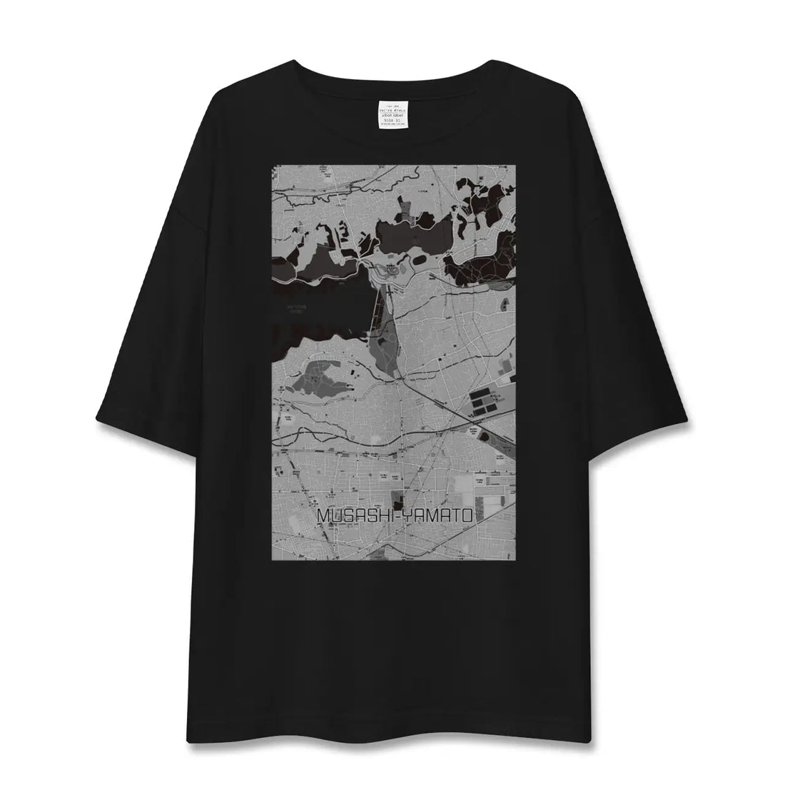 【武蔵大和(東京都)】地図柄ビッグシルエットTシャツ