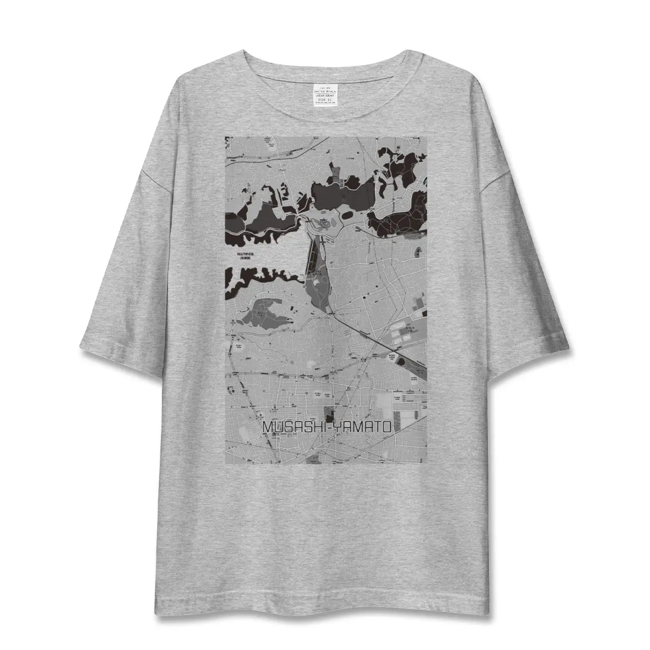 【武蔵大和(東京都)】地図柄ビッグシルエットTシャツ
