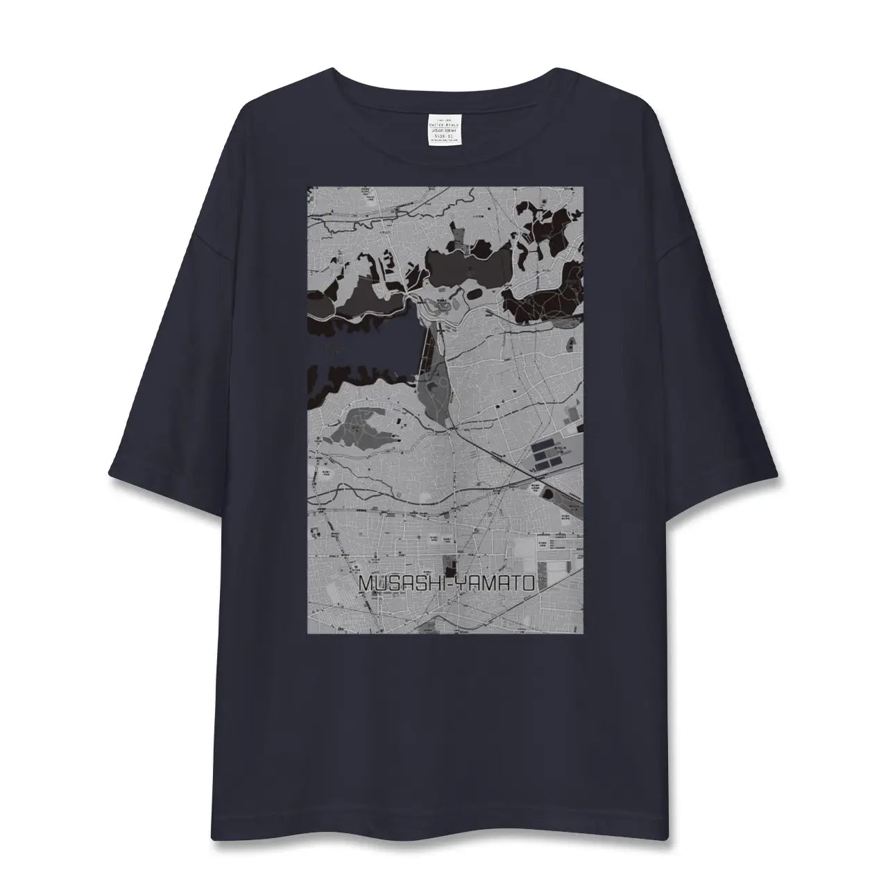 【武蔵大和(東京都)】地図柄ビッグシルエットTシャツ