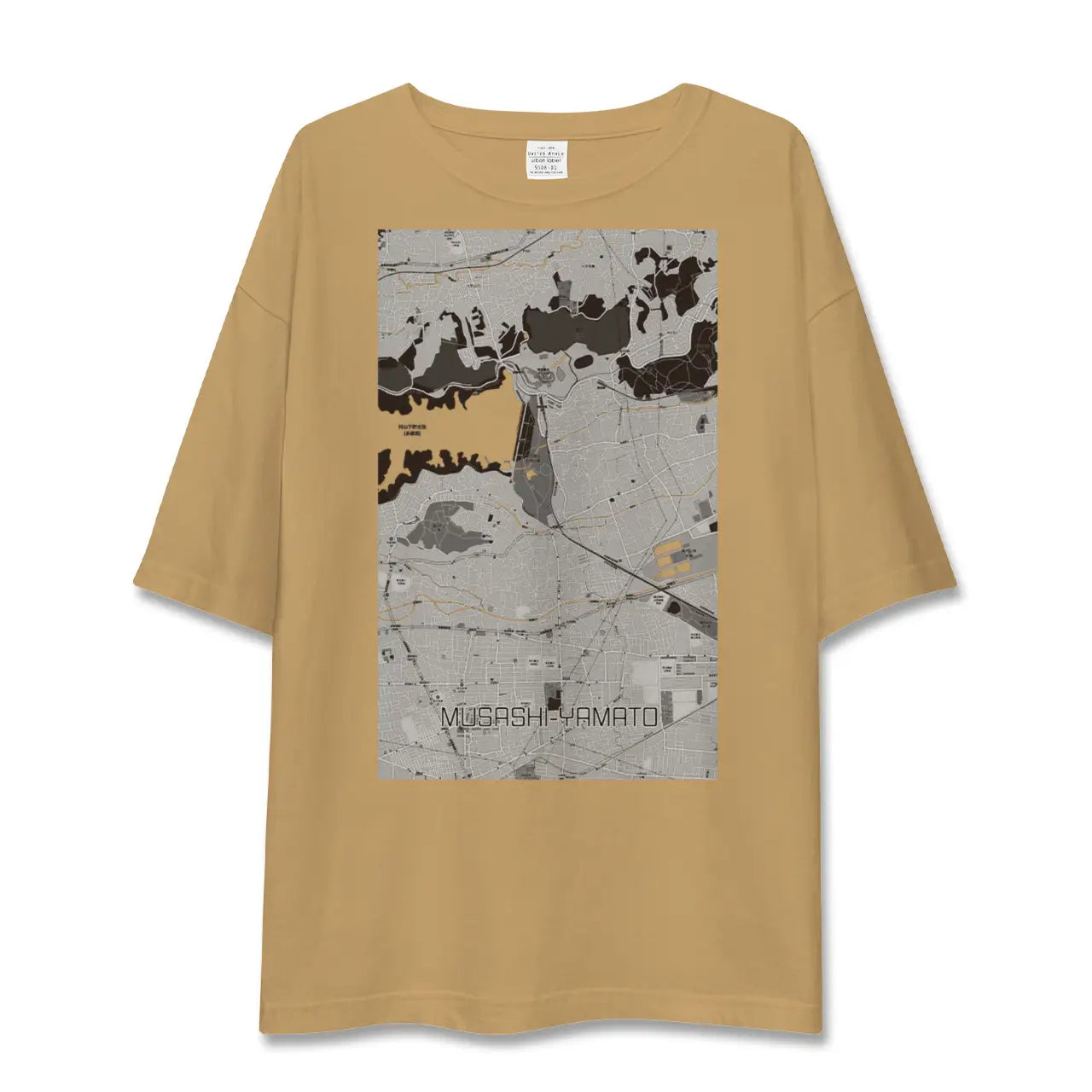 【武蔵大和(東京都)】地図柄ビッグシルエットTシャツ