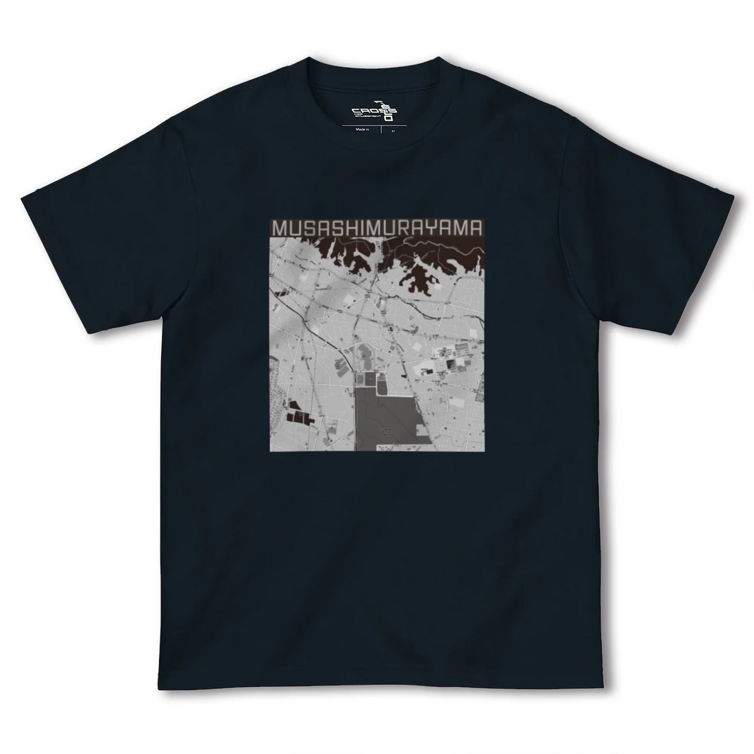 【武蔵村山(東京都)】地図柄ヘビーウェイトTシャツ