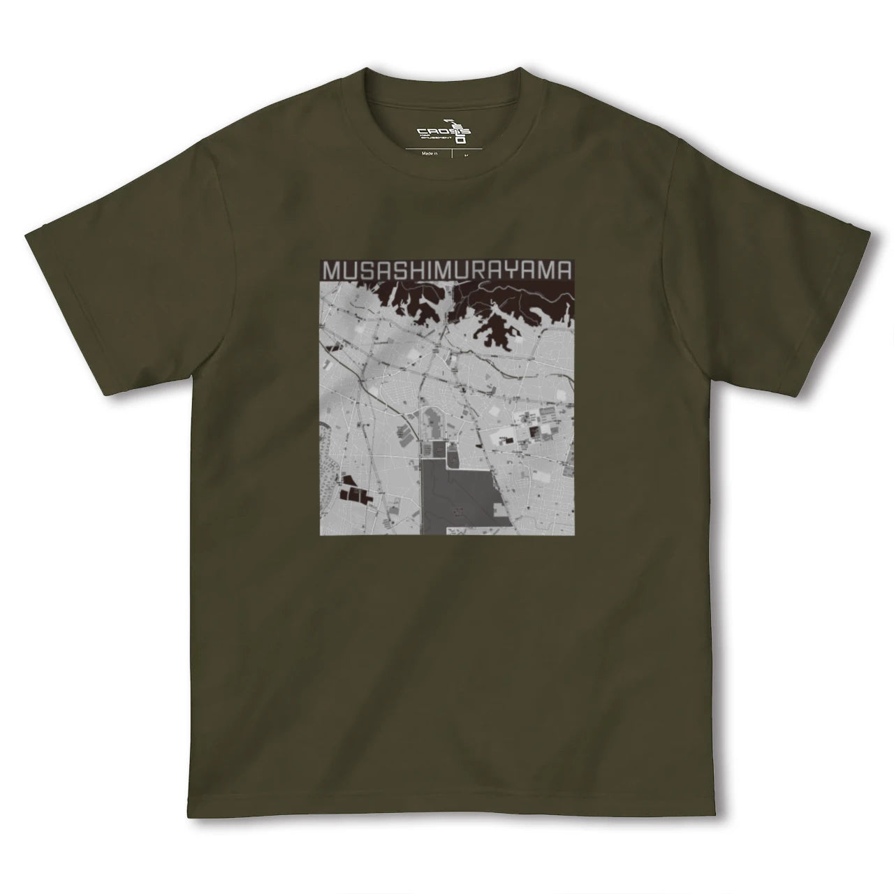 【武蔵村山(東京都)】地図柄ヘビーウェイトTシャツ