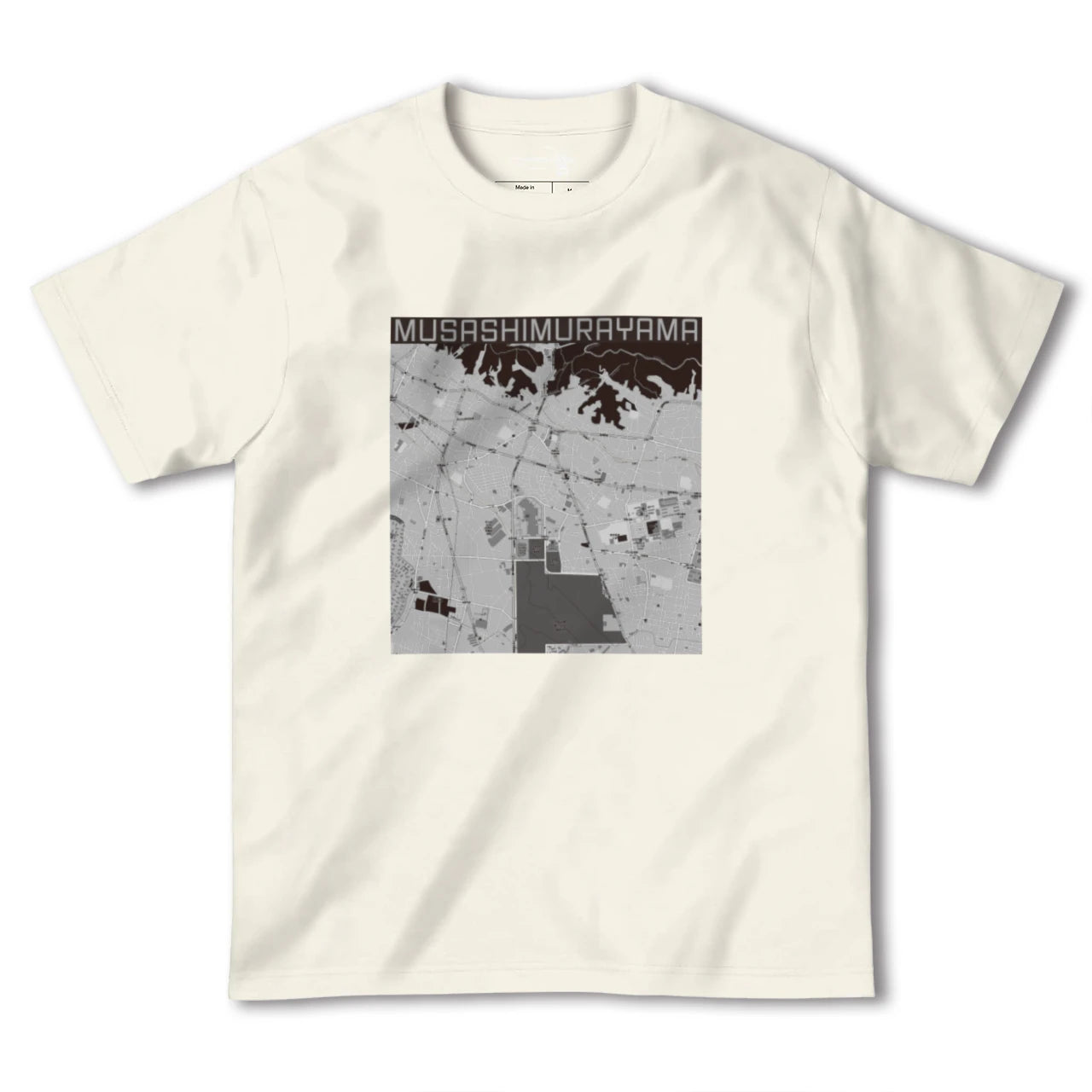 【武蔵村山(東京都)】地図柄ヘビーウェイトTシャツ