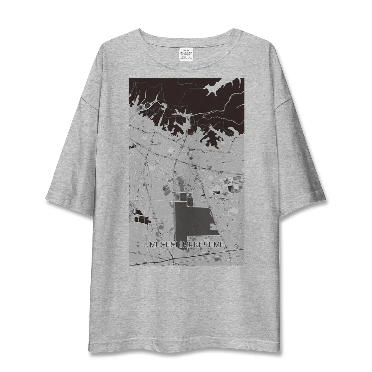 【武蔵村山(東京都)】地図柄ビッグシルエットTシャツ