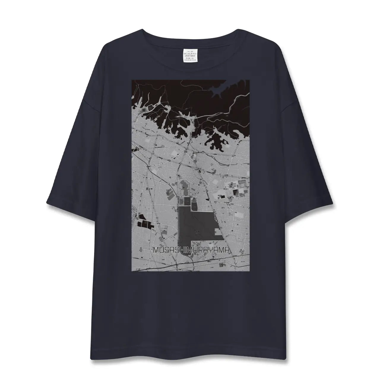 【武蔵村山(東京都)】地図柄ビッグシルエットTシャツ