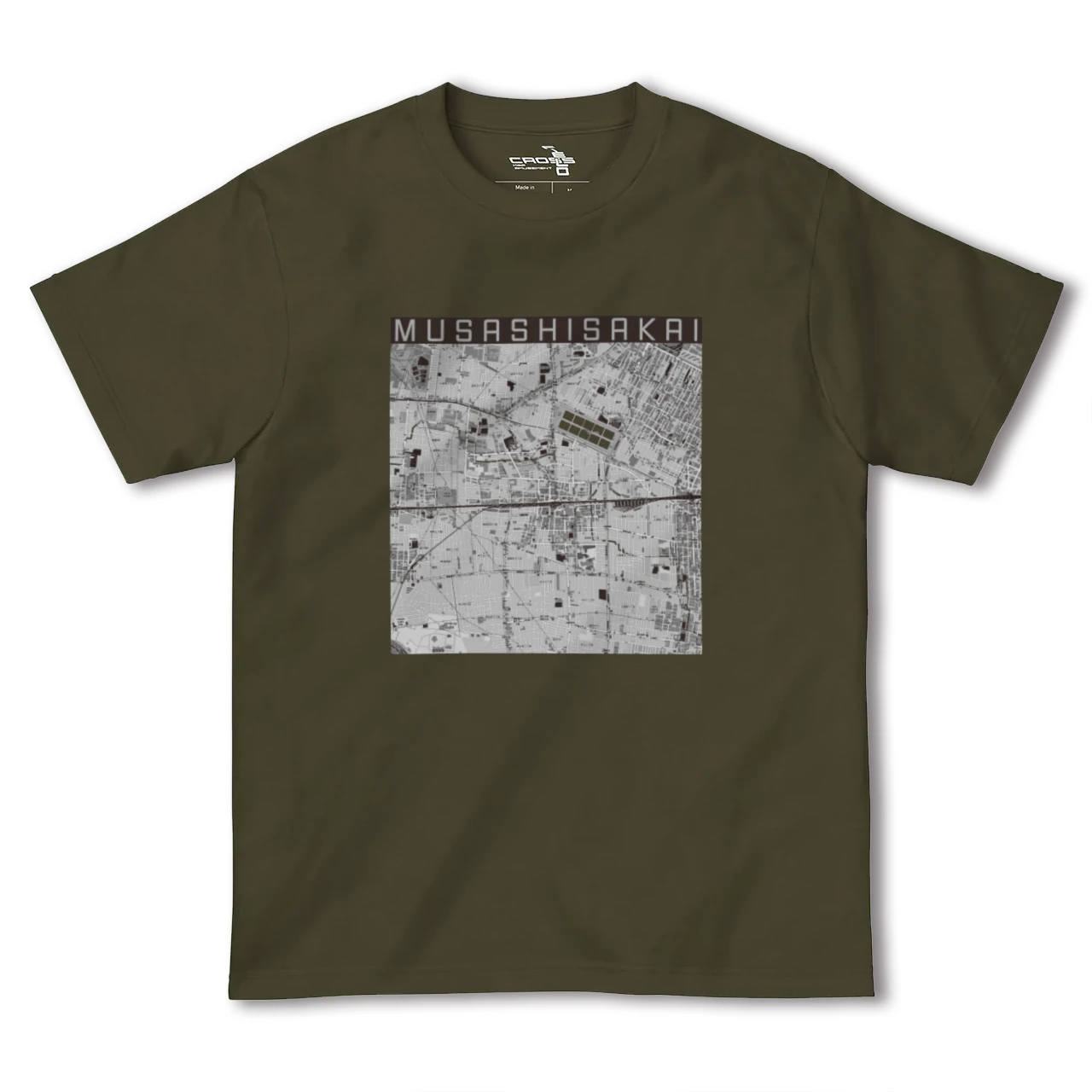【武蔵境2(東京都)】地図柄ヘビーウェイトTシャツ