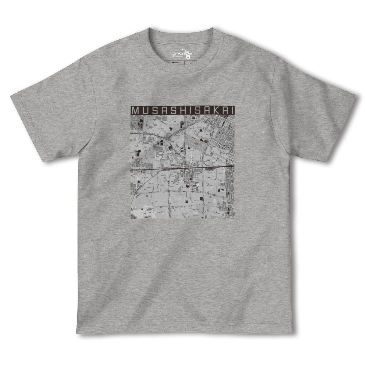 【武蔵境2(東京都)】地図柄ヘビーウェイトTシャツ