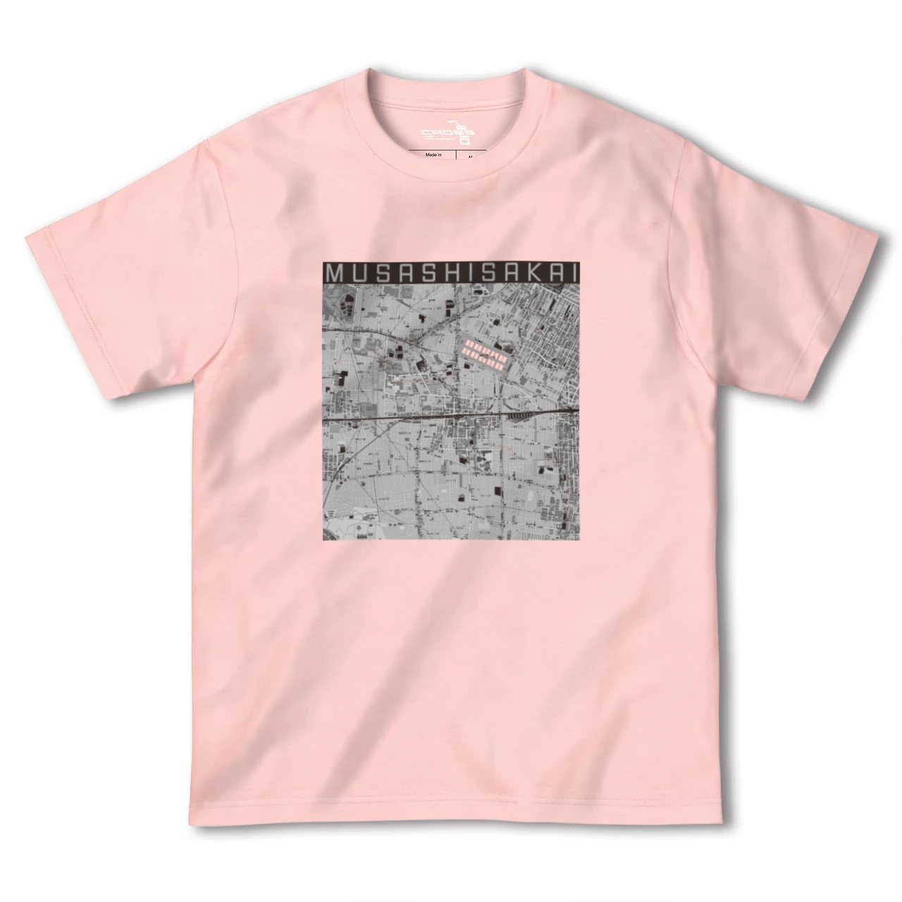 【武蔵境2(東京都)】地図柄ヘビーウェイトTシャツ