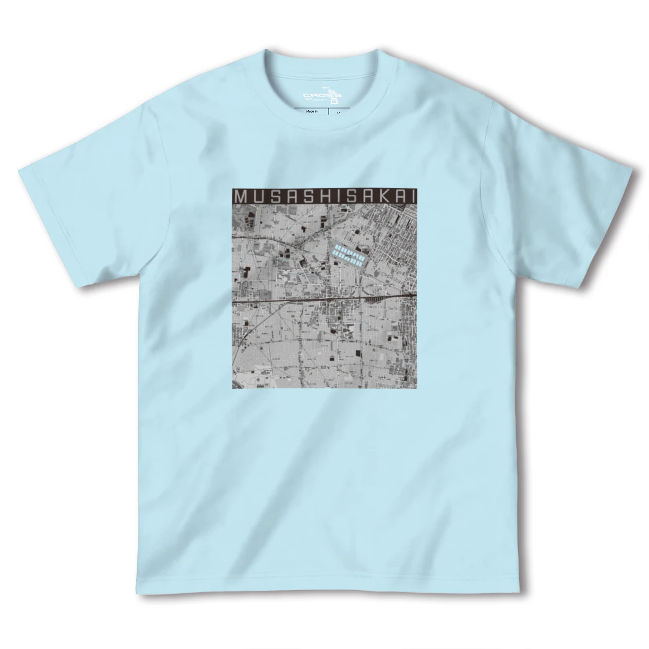 【武蔵境2(東京都)】地図柄ヘビーウェイトTシャツ
