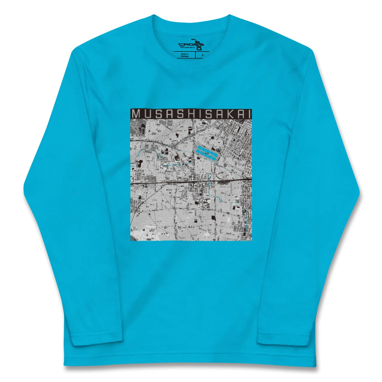 【武蔵境2(東京都)】地図柄ロングスリーブTシャツ