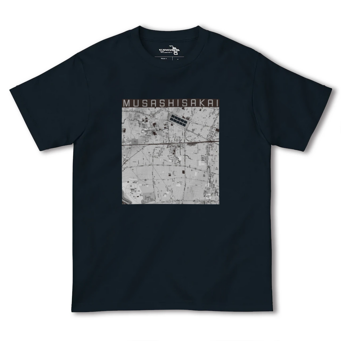 【武蔵境(東京都)】地図柄ヘビーウェイトTシャツ