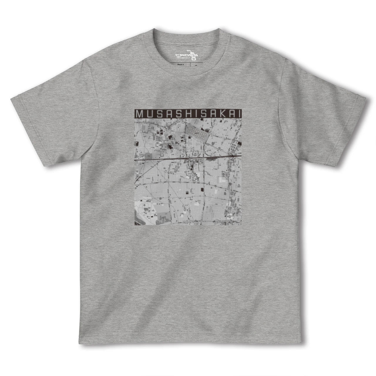 【武蔵境(東京都)】地図柄ヘビーウェイトTシャツ