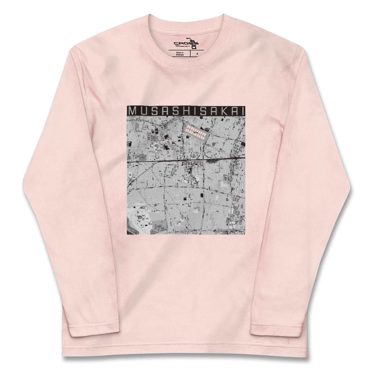 【武蔵境(東京都)】地図柄ロングスリーブTシャツ
