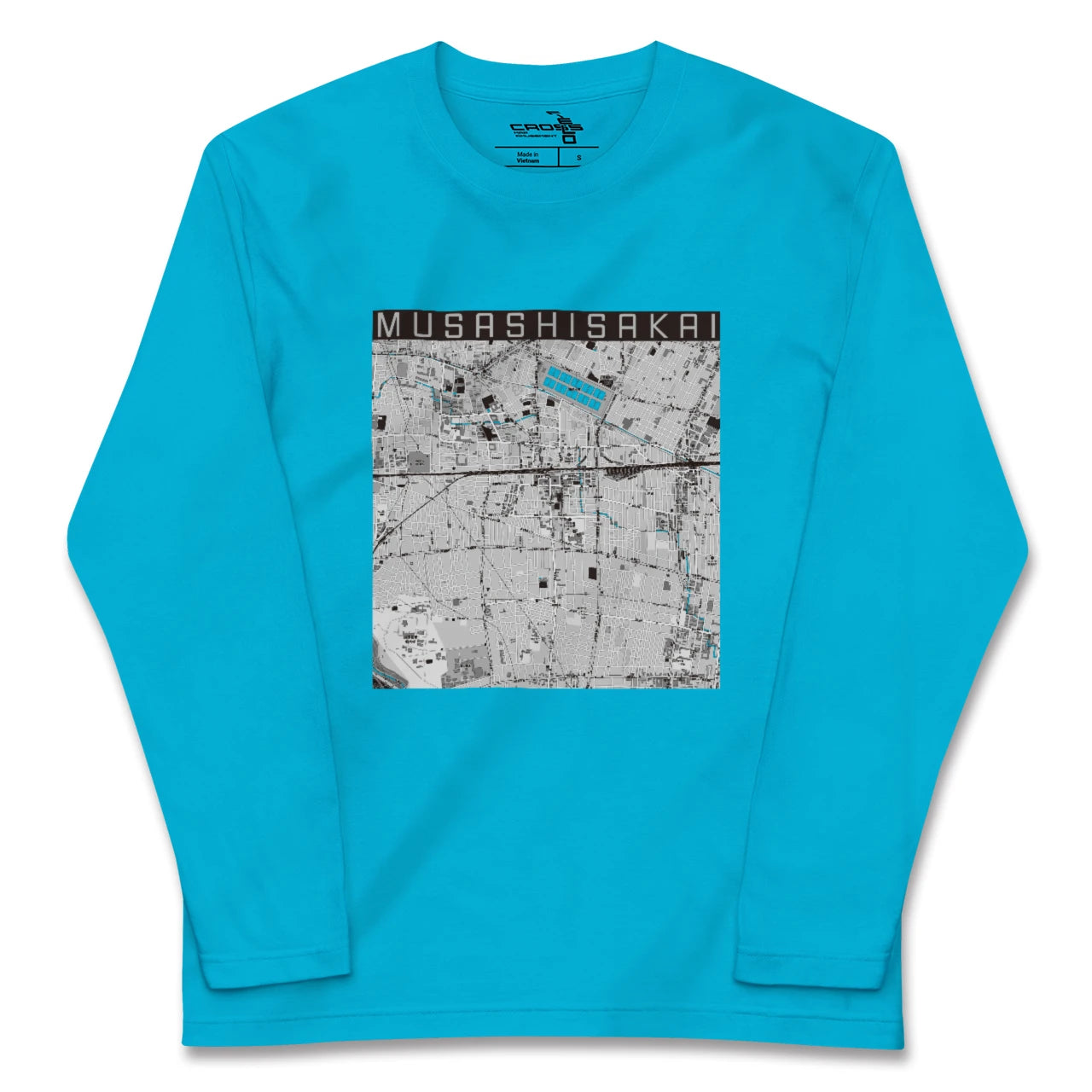 【武蔵境(東京都)】地図柄ロングスリーブTシャツ