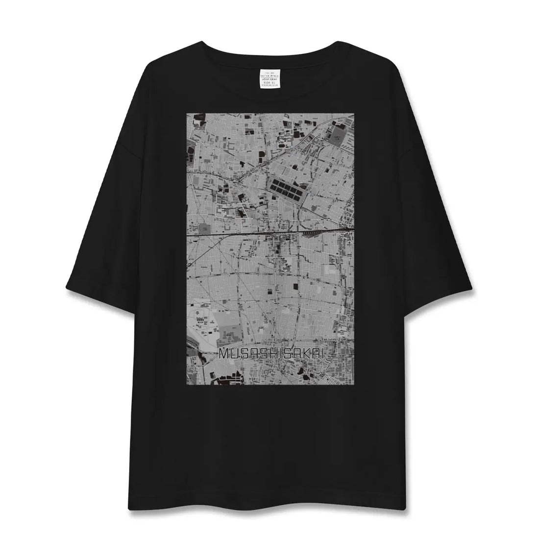 【武蔵境(東京都)】地図柄ビッグシルエットTシャツ