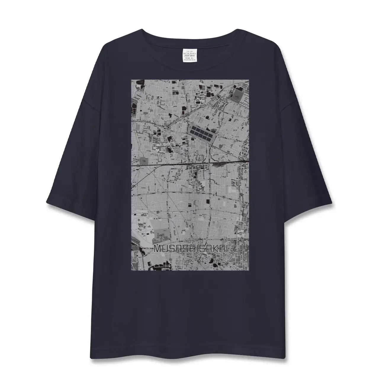 【武蔵境(東京都)】地図柄ビッグシルエットTシャツ