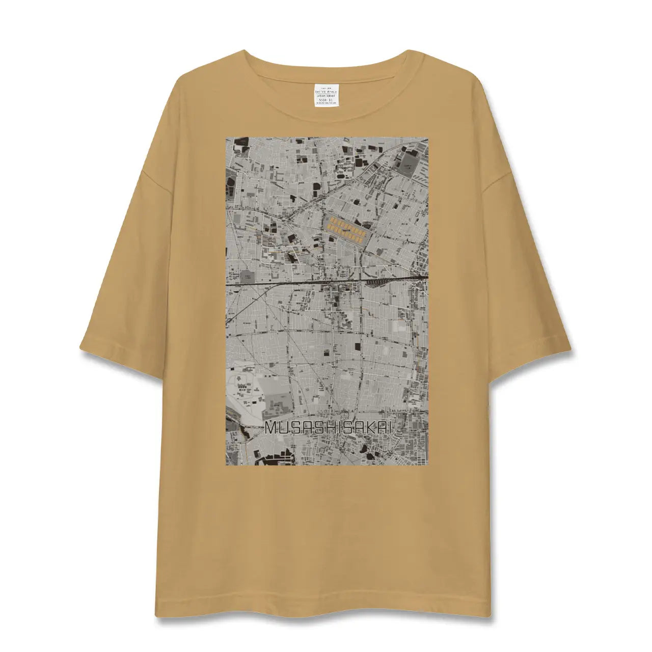 【武蔵境(東京都)】地図柄ビッグシルエットTシャツ