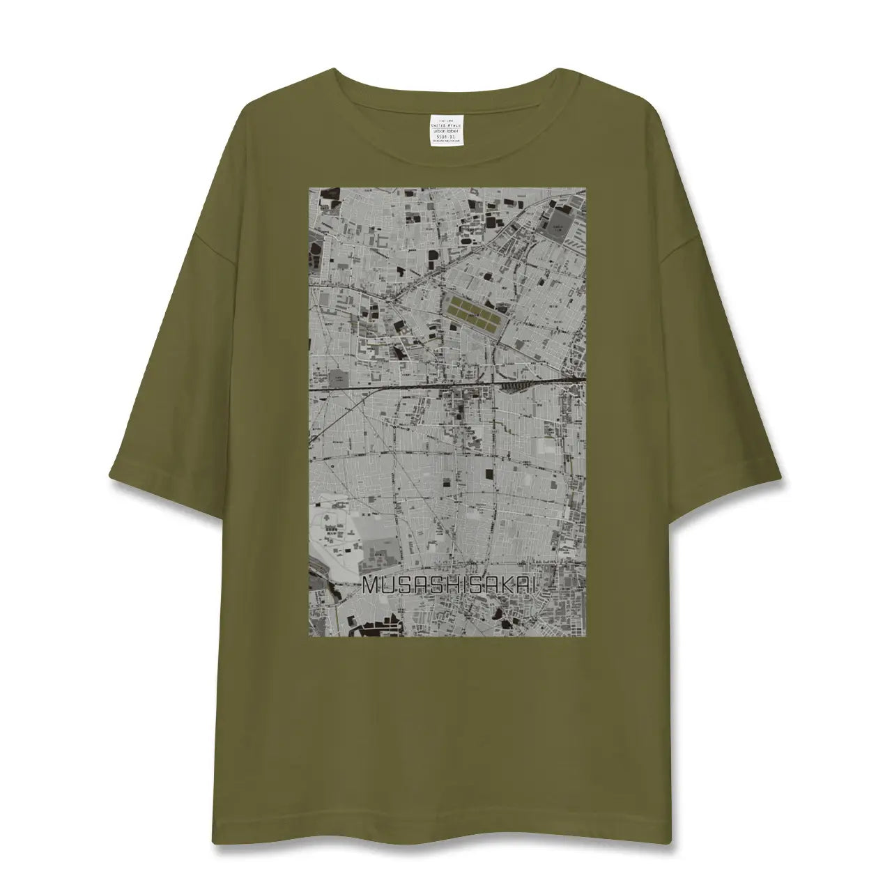 【武蔵境(東京都)】地図柄ビッグシルエットTシャツ