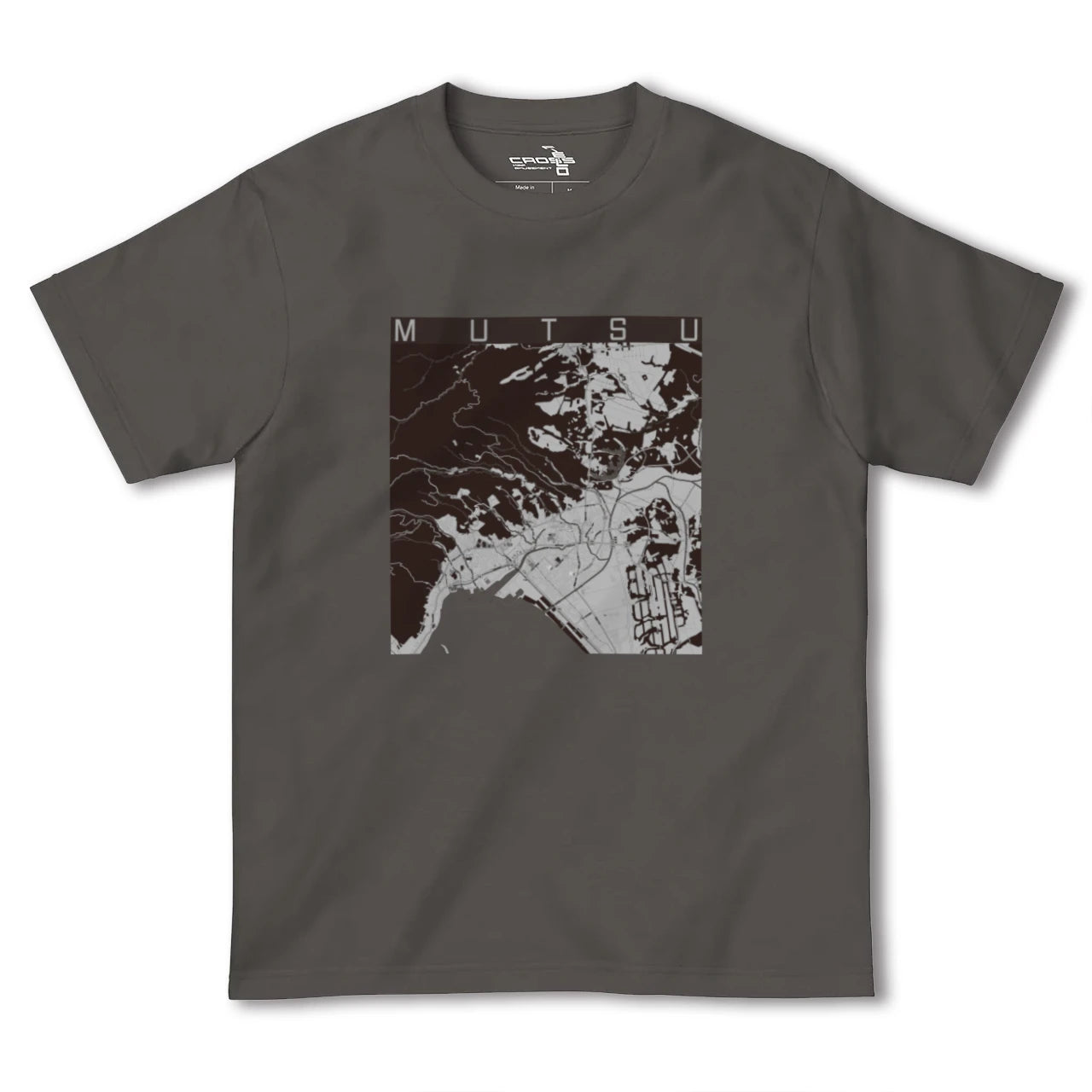 【むつ(青森県)】地図柄ヘビーウェイトTシャツ