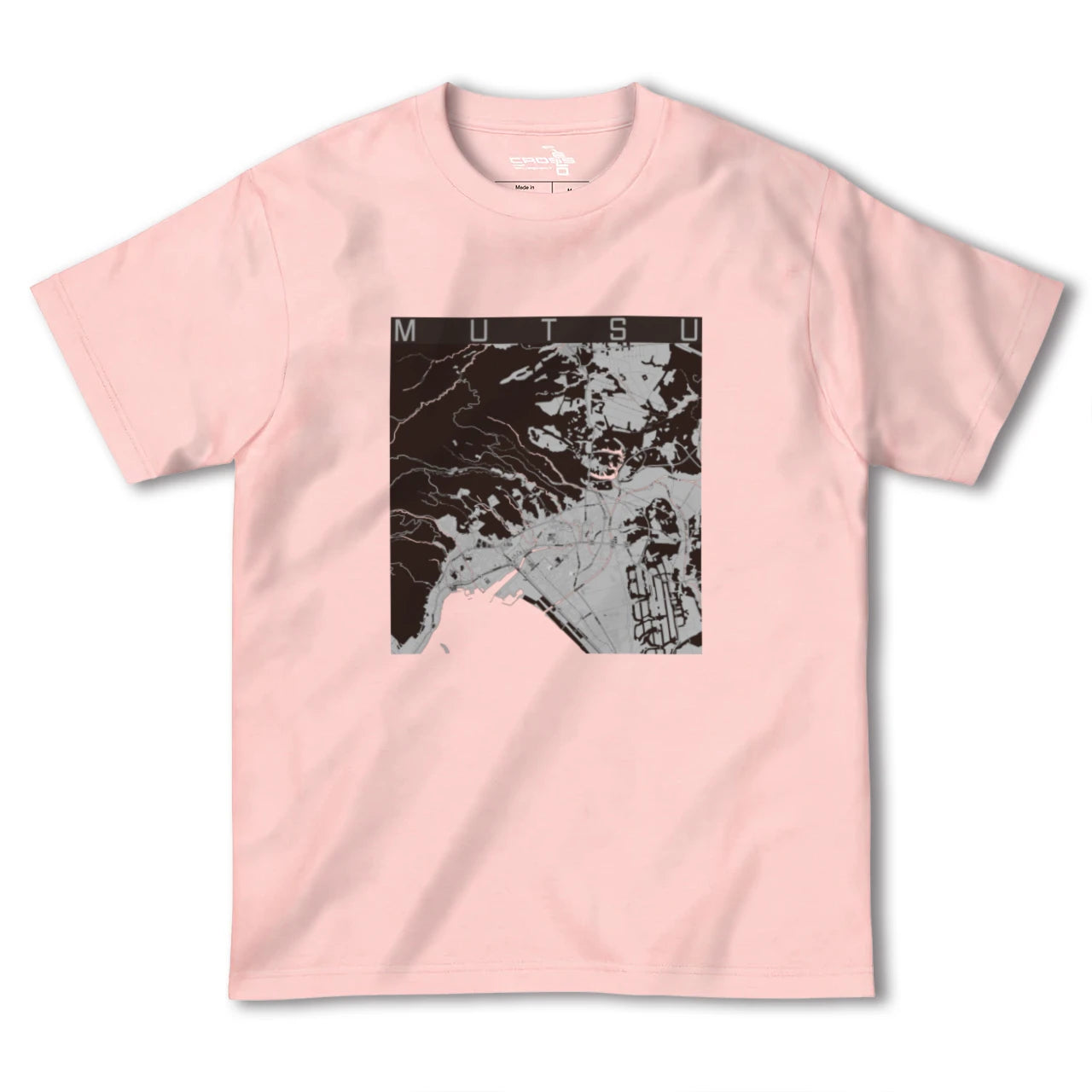 【むつ(青森県)】地図柄ヘビーウェイトTシャツ