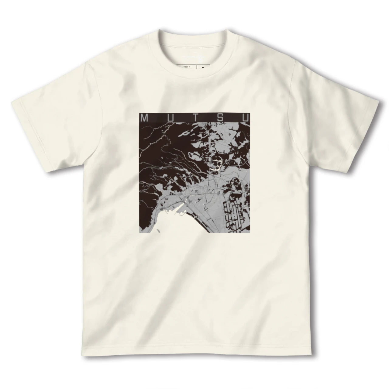 【むつ(青森県)】地図柄ヘビーウェイトTシャツ