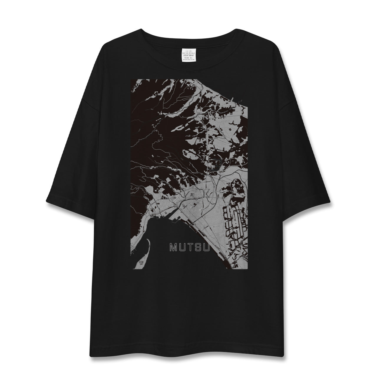 【むつ(青森県)】地図柄ビッグシルエットTシャツ