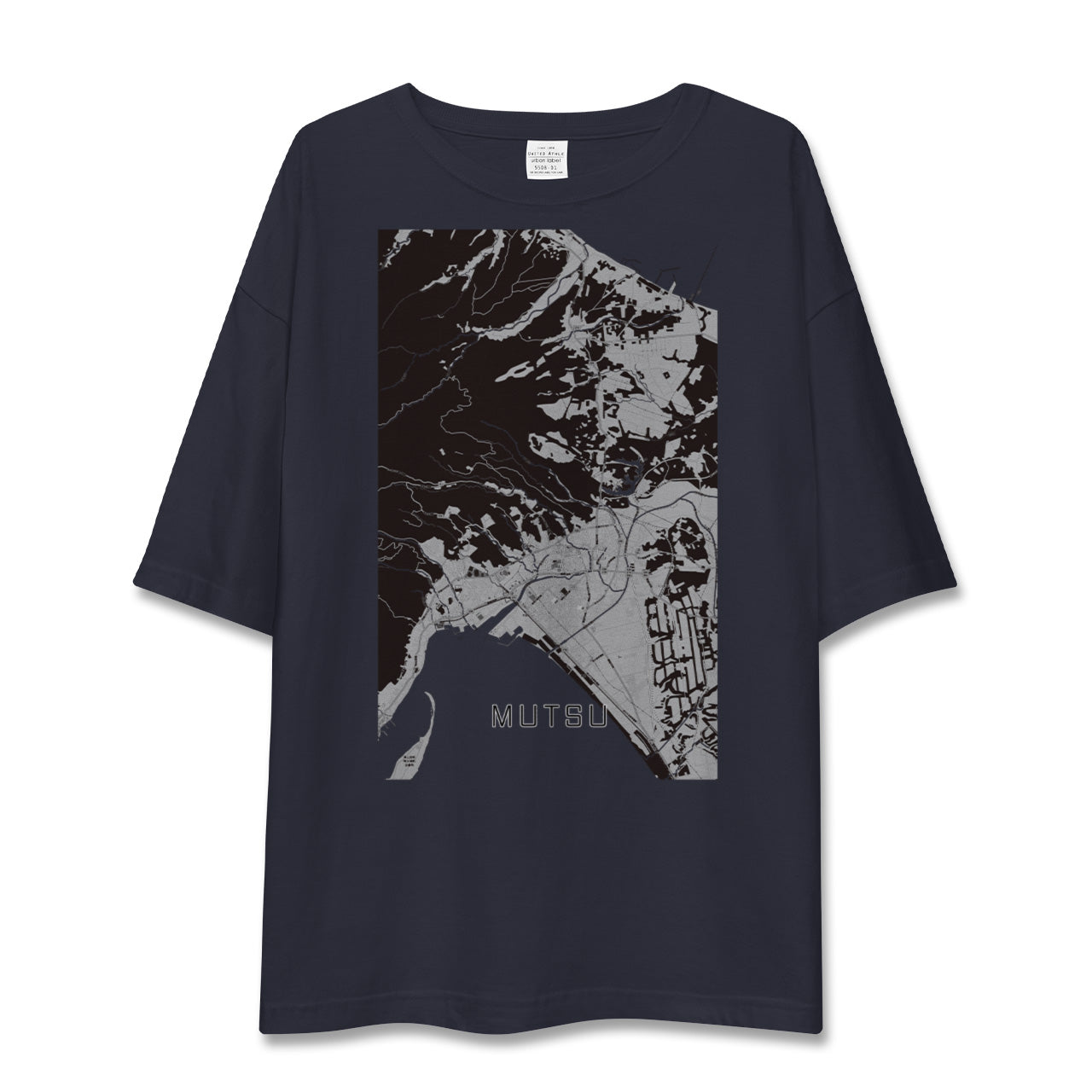 【むつ(青森県)】地図柄ビッグシルエットTシャツ