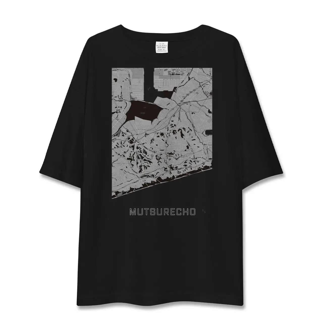 【六連町(愛知県)】地図柄ビッグシルエットTシャツ