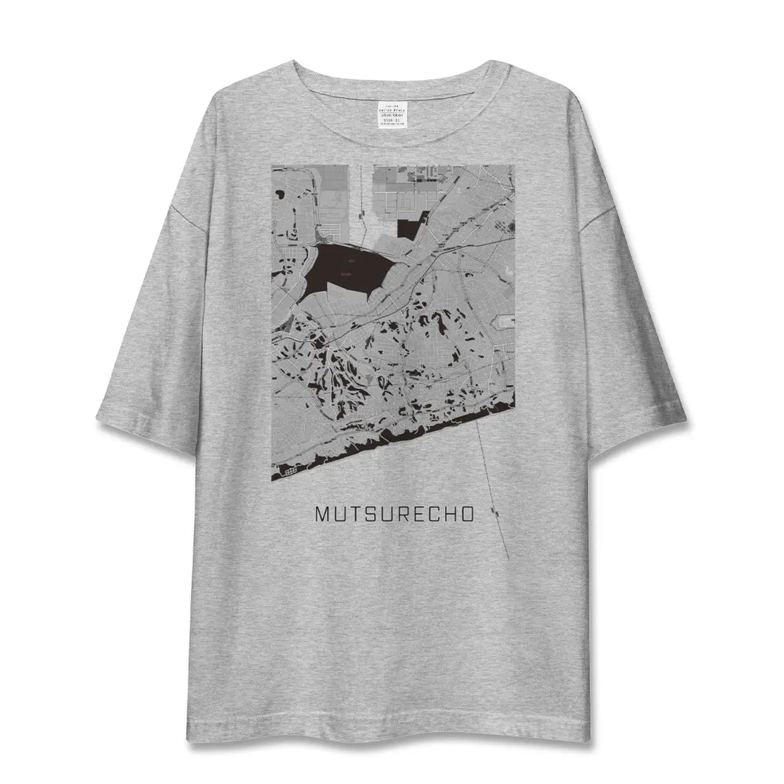 【六連町(愛知県)】地図柄ビッグシルエットTシャツ