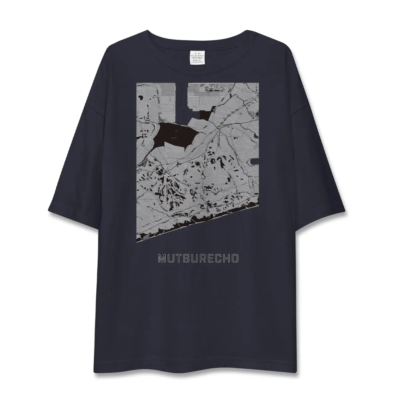 【六連町(愛知県)】地図柄ビッグシルエットTシャツ