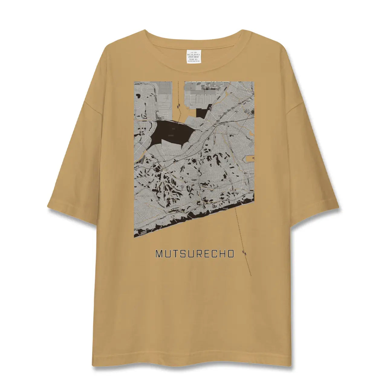 【六連町(愛知県)】地図柄ビッグシルエットTシャツ