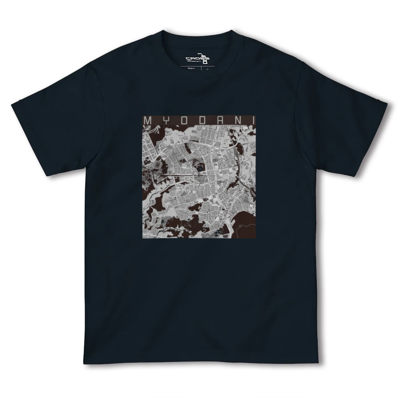 【名谷(兵庫県)】地図柄ヘビーウェイトTシャツ