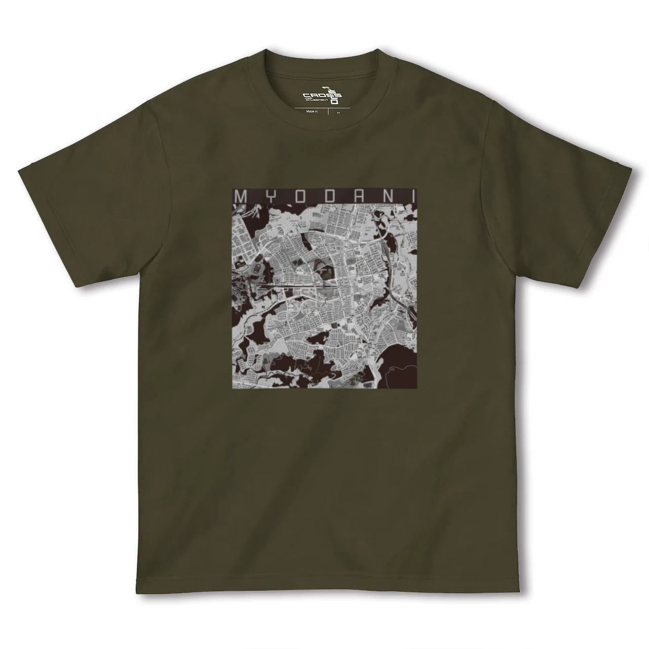 【名谷(兵庫県)】地図柄ヘビーウェイトTシャツ