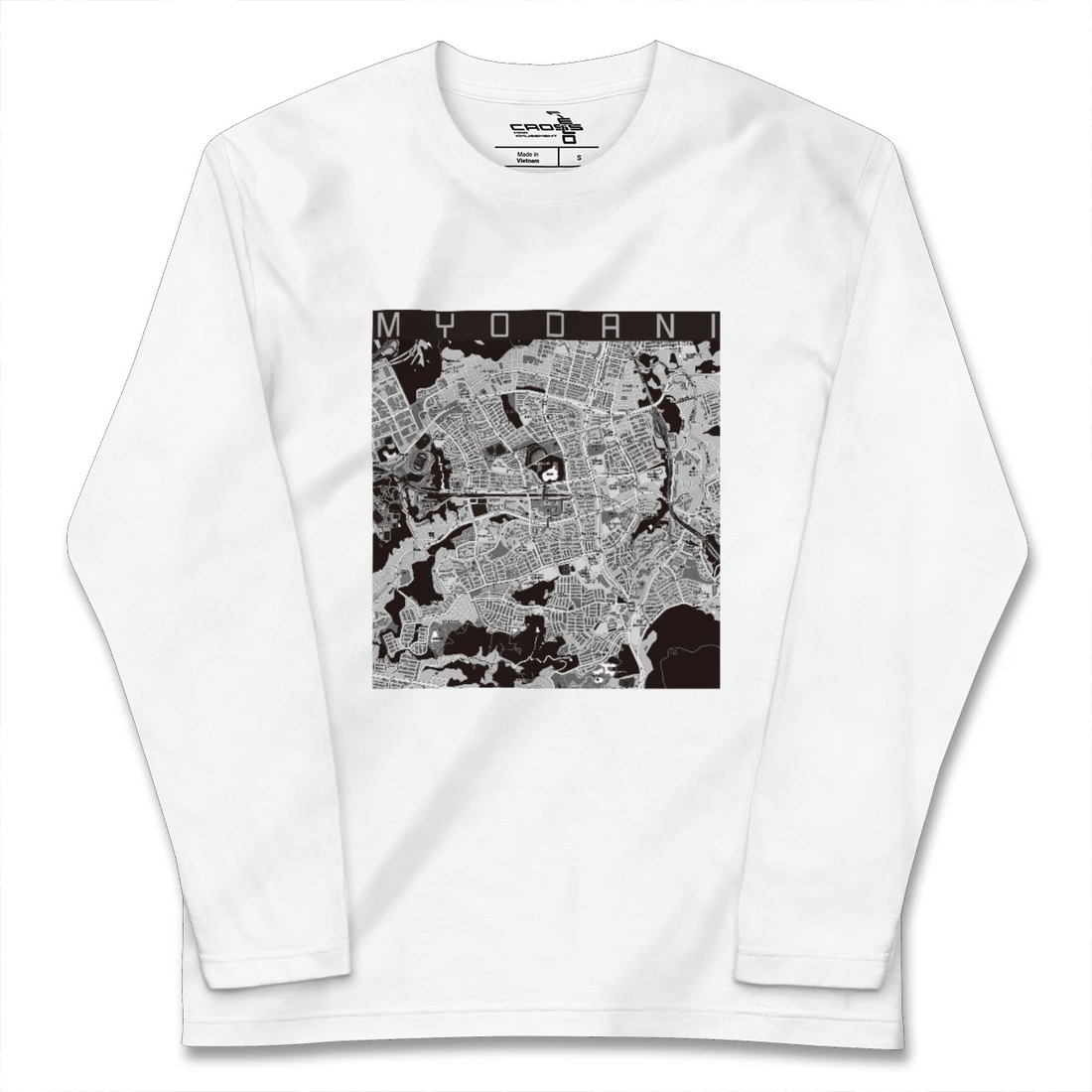 【名谷(兵庫県)】地図柄ロングスリーブTシャツ